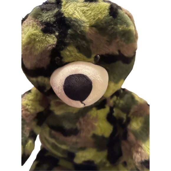 Build A Bear Toy's Teddy Bear Camouflage Bear Army Military Plush Stuffed 16" - Picture 2 of 14